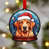 Labrador Fox Red Snow Globe Decoration